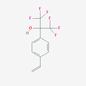 molecular formula C11H8F6O B050168 2-(4-Ethenylphenyl)-1,1,1,3,3,3-hexafluoropropan-2-ol CAS No. 122056-08-0