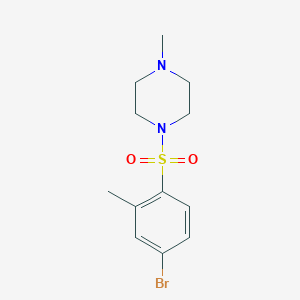 molecular formula C12H17BrN2O2S B501687 1-[(4-Bromo-2-methylphenyl)sulfonyl]-4-methylpiperazine CAS No. 486422-17-7