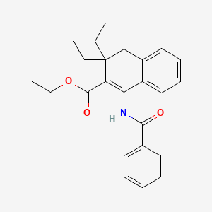 ethyl 1-benzamido-3,3-diethyl-4H-naphthalene-2-carboxylate