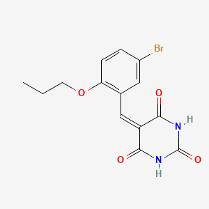 5-(5-bromo-2-propoxybenzylidene)-2,4,6(1H,3H,5H)-pyrimidinetrione