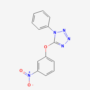 molecular formula C13H9N5O3 B5016910 5-(3-nitrophenoxy)-1-phenyl-1H-tetrazole 