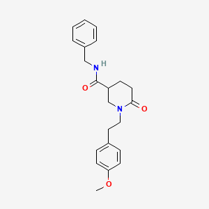 N-benzyl-1-[2-(4-methoxyphenyl)ethyl]-6-oxo-3-piperidinecarboxamide