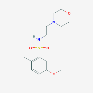 5-methoxy-2,4-dimethyl-N-(2-morpholinoethyl)benzenesulfonamide