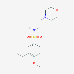 3-ethyl-4-methoxy-N-(2-morpholinoethyl)benzenesulfonamide
