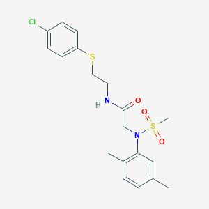 N~1~-{2-[(4-chlorophenyl)thio]ethyl}-N~2~-(2,5-dimethylphenyl)-N~2~-(methylsulfonyl)glycinamide