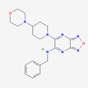 N-benzyl-6-[4-(4-morpholinyl)-1-piperidinyl][1,2,5]oxadiazolo[3,4-b]pyrazin-5-amine