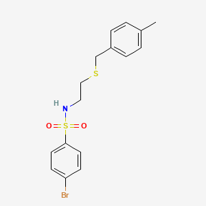 4-bromo-N-{2-[(4-methylbenzyl)thio]ethyl}benzenesulfonamide