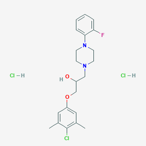 1-(4-chloro-3,5-dimethylphenoxy)-3-[4-(2-fluorophenyl)-1-piperazinyl]-2-propanol dihydrochloride