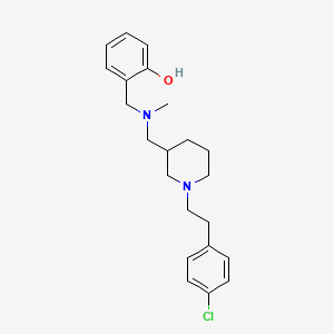 2-{[({1-[2-(4-chlorophenyl)ethyl]-3-piperidinyl}methyl)(methyl)amino]methyl}phenol