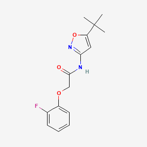 molecular formula C15H17FN2O3 B5017056 N-(5-tert-butyl-3-isoxazolyl)-2-(2-fluorophenoxy)acetamide 