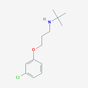 molecular formula C13H20ClNO B5017060 N-(tert-butyl)-3-(3-chlorophenoxy)-1-propanamine 