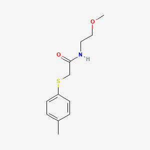 N-(2-methoxyethyl)-2-[(4-methylphenyl)thio]acetamide