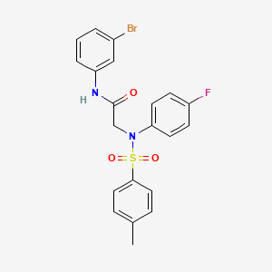 N~1~-(3-bromophenyl)-N~2~-(4-fluorophenyl)-N~2~-[(4-methylphenyl)sulfonyl]glycinamide