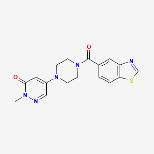 5-[4-(1,3-benzothiazol-5-ylcarbonyl)-1-piperazinyl]-2-methyl-3(2H)-pyridazinone