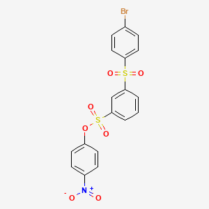 4-nitrophenyl 3-[(4-bromophenyl)sulfonyl]benzenesulfonate