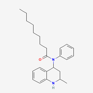 N-(2-methyl-1,2,3,4-tetrahydro-4-quinolinyl)-N-phenylnonanamide