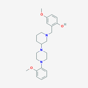 4-methoxy-2-({3-[4-(2-methoxyphenyl)-1-piperazinyl]-1-piperidinyl}methyl)phenol