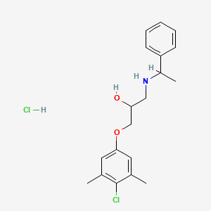 1-(4-chloro-3,5-dimethylphenoxy)-3-[(1-phenylethyl)amino]-2-propanol hydrochloride