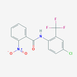 N-[4-chloro-2-(trifluoromethyl)phenyl]-2-nitrobenzamide