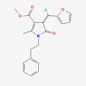 methyl 4-(2-furylmethylene)-2-methyl-5-oxo-1-(2-phenylethyl)-4,5-dihydro-1H-pyrrole-3-carboxylate