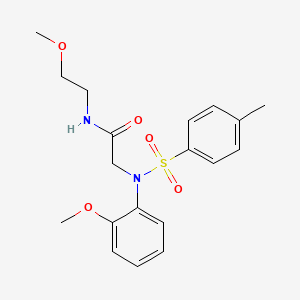 N~1~-(2-methoxyethyl)-N~2~-(2-methoxyphenyl)-N~2~-[(4-methylphenyl)sulfonyl]glycinamide