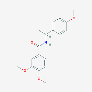 molecular formula C18H21NO4 B5017338 3,4-dimethoxy-N-[1-(4-methoxyphenyl)ethyl]benzamide 