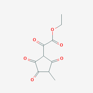 molecular formula C10H10O6 B5017353 ethyl (3-methyl-2,4,5-trioxocyclopentyl)(oxo)acetate CAS No. 781-38-4