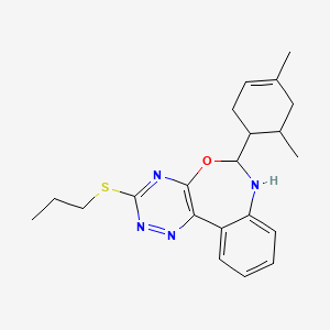 6-(4,6-dimethyl-3-cyclohexen-1-yl)-3-(propylthio)-6,7-dihydro[1,2,4]triazino[5,6-d][3,1]benzoxazepine