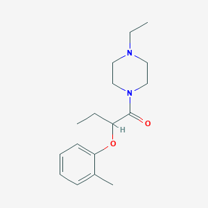 molecular formula C17H26N2O2 B5017392 1-ethyl-4-[2-(2-methylphenoxy)butanoyl]piperazine CAS No. 959244-31-6