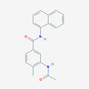 molecular formula C20H18N2O2 B5017401 3-(acetylamino)-4-methyl-N-1-naphthylbenzamide 