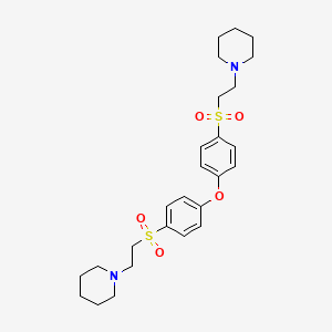 1,1'-[oxybis(4,1-phenylenesulfonyl-2,1-ethanediyl)]dipiperidine