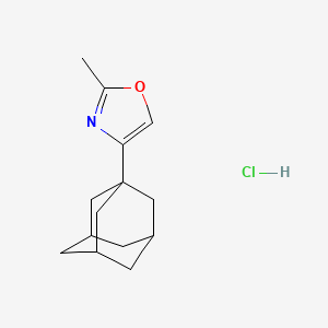 molecular formula C14H20ClNO B5017417 4-(1-adamantyl)-2-methyl-1,3-oxazole hydrochloride 