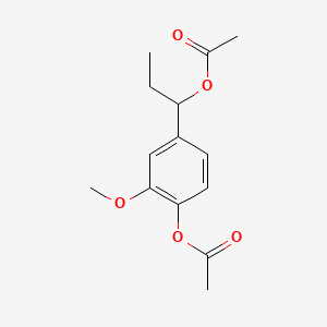 1-[4-(acetyloxy)-3-methoxyphenyl]propyl acetate