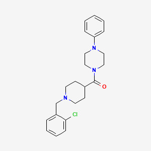 1-{[1-(2-chlorobenzyl)-4-piperidinyl]carbonyl}-4-phenylpiperazine