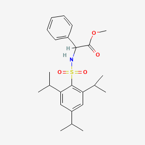 molecular formula C24H33NO4S B5017525 methyl phenyl{[(2,4,6-triisopropylphenyl)sulfonyl]amino}acetate 