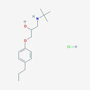 molecular formula C16H28ClNO2 B5017573 1-(tert-butylamino)-3-(4-propylphenoxy)-2-propanol hydrochloride CAS No. 464877-46-1