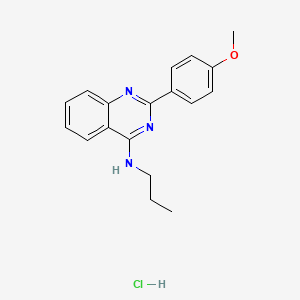 2-(4-methoxyphenyl)-N-propyl-4-quinazolinamine hydrochloride