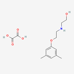 molecular formula C14H21NO6 B5017597 2-{[2-(3,5-dimethylphenoxy)ethyl]amino}ethanol ethanedioate (salt) 