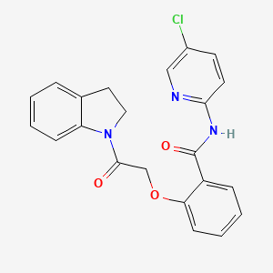 N-(5-chloro-2-pyridinyl)-2-[2-(2,3-dihydro-1H-indol-1-yl)-2-oxoethoxy]benzamide