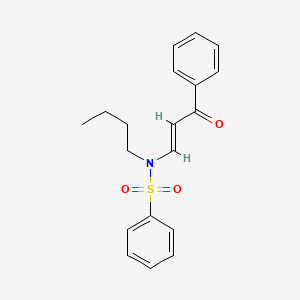 N-butyl-N-(3-oxo-3-phenyl-1-propen-1-yl)benzenesulfonamide