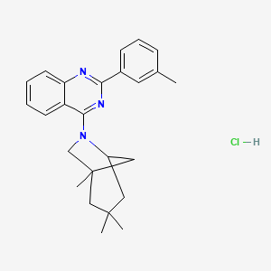 2-(3-methylphenyl)-4-(1,3,3-trimethyl-6-azabicyclo[3.2.1]oct-6-yl)quinazoline hydrochloride