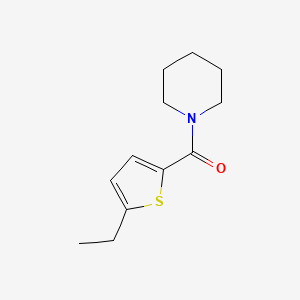 molecular formula C12H17NOS B5017722 1-[(5-ethyl-2-thienyl)carbonyl]piperidine 