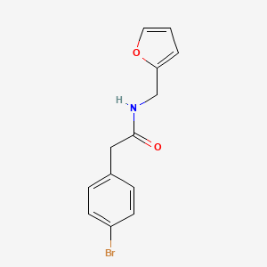 molecular formula C13H12BrNO2 B5017727 2-(4-bromophenyl)-N-(2-furylmethyl)acetamide 