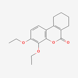 molecular formula C17H20O4 B5017759 3,4-diethoxy-7,8,9,10-tetrahydro-6H-benzo[c]chromen-6-one CAS No. 6154-44-5