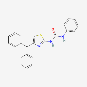 molecular formula C23H19N3OS B5017772 N-[4-(diphenylmethyl)-1,3-thiazol-2-yl]-N'-phenylurea 