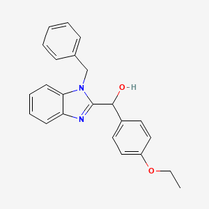 molecular formula C23H22N2O2 B5017780 (1-benzyl-1H-benzimidazol-2-yl)(4-ethoxyphenyl)methanol 