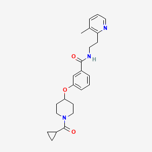 3-{[1-(cyclopropylcarbonyl)-4-piperidinyl]oxy}-N-[2-(3-methyl-2-pyridinyl)ethyl]benzamide