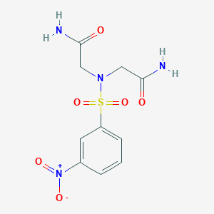 2,2'-{[(3-nitrophenyl)sulfonyl]imino}diacetamide