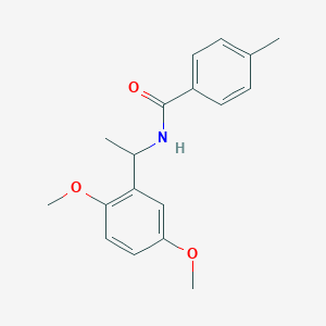 N-[1-(2,5-dimethoxyphenyl)ethyl]-4-methylbenzamide