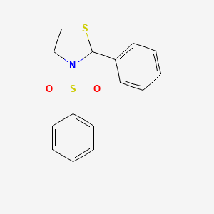 3-[(4-methylphenyl)sulfonyl]-2-phenyl-1,3-thiazolidine